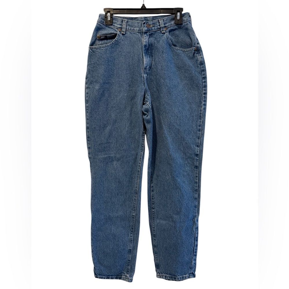 Lee Vintage Denim‎ Blue Jeans Straight Leg Acid Wash High Rise Women's Size 10